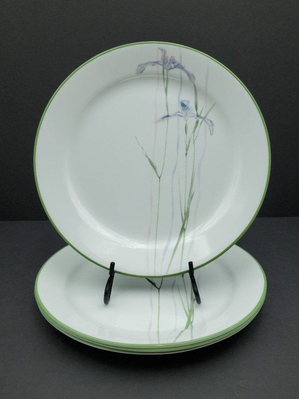 Corelle Shadow Iris Dinner Plates Corning Purple Flowers Dinner Plates